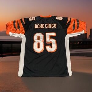Vintage Reebok NFL Bengals Chad Ocho Cinco Johnson football jersey men's 54 2XL